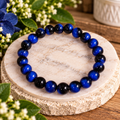 Blue Tiger Eye Beaded Bracelet