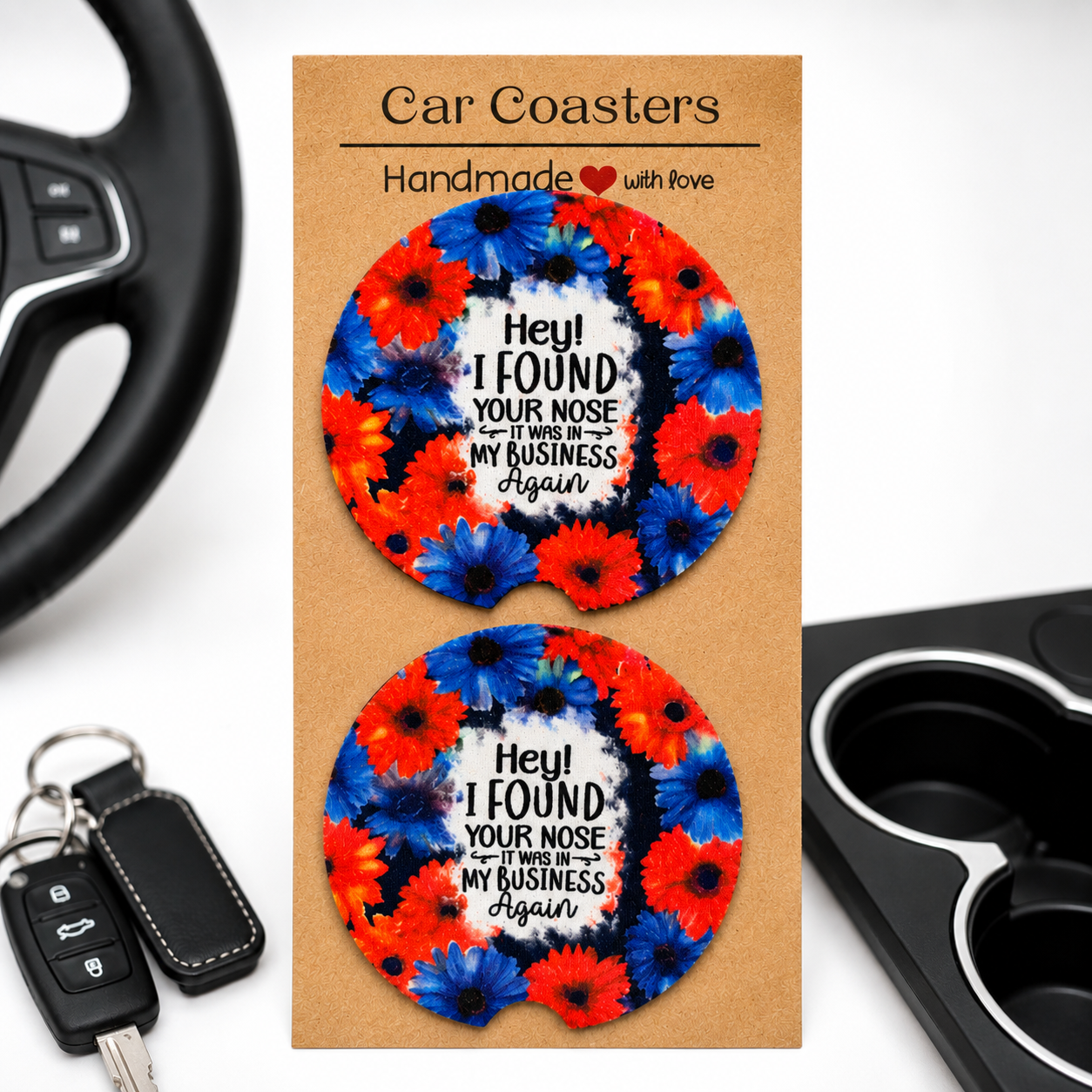 Sassy Car Coasters